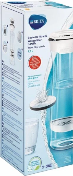 BRITA - Fill&Serve Waterfilterkaraf - 1,3L - Wit Grafiet - Inclusief 1 MicroDisc Waterfilter -Keukenproducten Winkel 500x1200