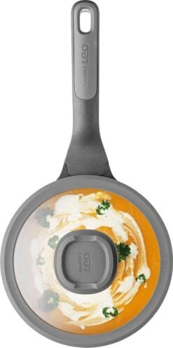 BergHOFF Steelpan Met Deksel Stone 18 Cm - Leo -Keukenproducten Winkel 595x1200