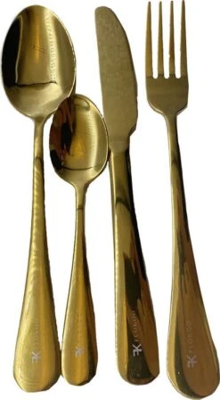 Bestekset 24-delig Goudkleurig - Bestek Voor 6 Personen - Tafelbestek Inclusief Bestekcassette -Keukenproducten Winkel 662x1200 1