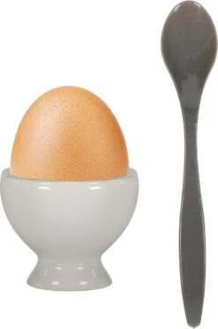 Excellent Houseware 12x Eierlepels Zwart/grijs Kunststof 14 Cm -Keukenproducten Winkel 797x1200