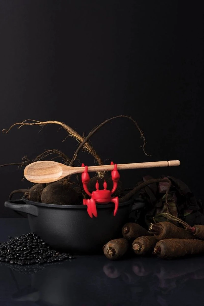 Ototo Lepelhouder Red The Crab 3 Ototo Lepelhouder Red The Crab