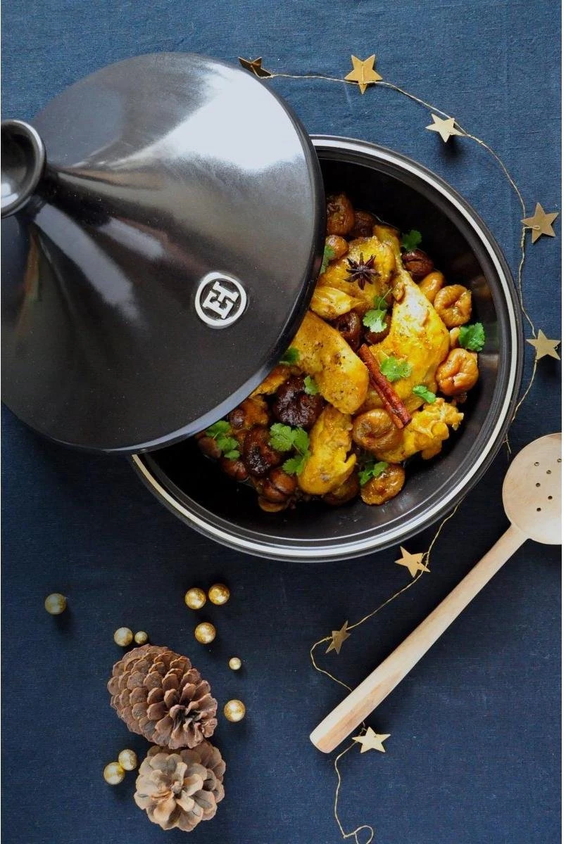 Emile Henry Tajine - Ø32 Cm - Fusain 6 Emile Henry Tajine - Ø32 Cm - Fusain - Afbeelding 4