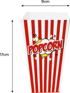 50 Duurzame Popcorn Bakjes (18x10cm) - Popcorn Zakjes Voor Filmavonden, Feestjes - Ook Geschickt Als Snoepbakje Of Feestzakje Voor Kinderen -Keukenproducten Winkel 904x1200 1