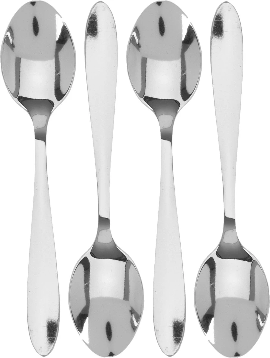 Get-it Koffie/thee Lepeltjes - 4st - RVS -12 Cm - Keukenbenodigdheden 3 Get-it Koffie/thee Lepeltjes - 4st - RVS -12 Cm - Keukenbenodigdheden