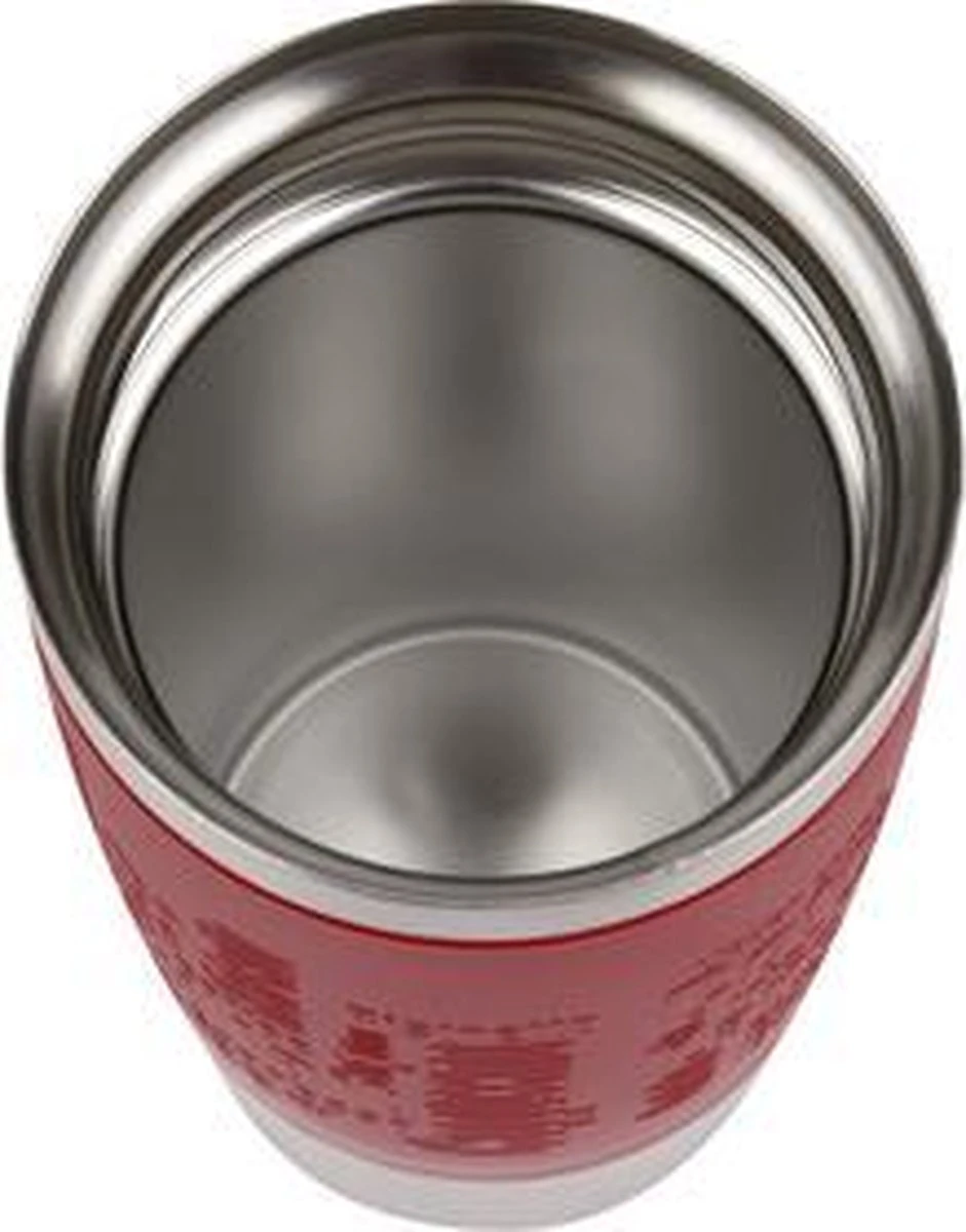 Tefal Travel Mug Thermobeker - 360 Ml - RVS/Rood 5 Tefal Travel Mug Thermobeker - 360 Ml - RVS/Rood - Afbeelding 3