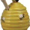 Merkloos Gele Honingpot Met Honinglepel/stokje 11 Cm - Keukengerei/tafelgerei - Thee Drinken - Honing Potten Met 3D Bijenmotief -Keukenproducten Winkel 965x1200 6